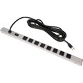 Rack Solutions 15 Amp 8 Outlet Vertical Power Strip w/ 15 Foot Cord PSV-F8-15A-Q